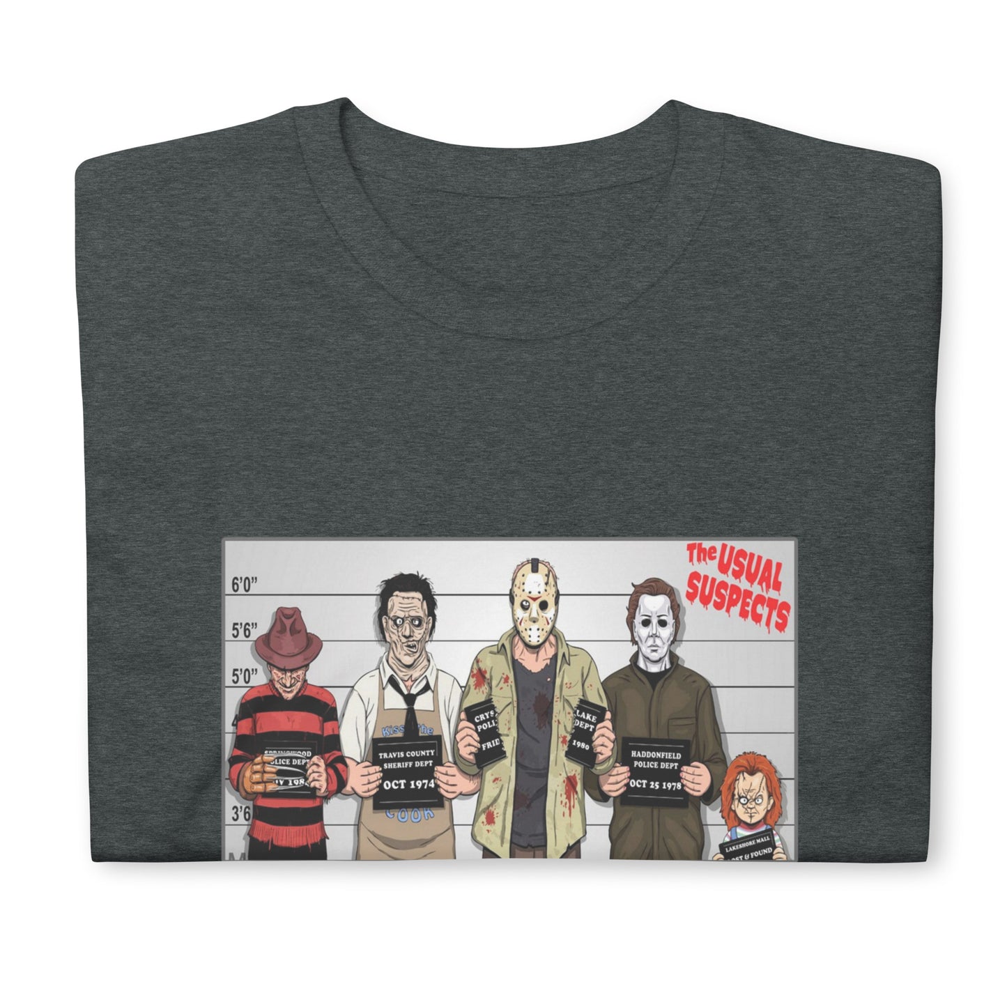 Horror Movie Usual Suspects Unisex T-Shirt