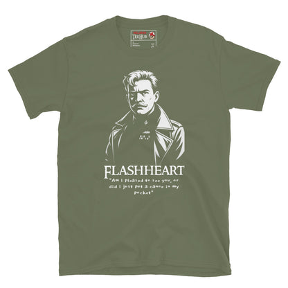 Military Green Flashheart “Canoe in My Pocket” Blackadder T-Shirt – McClaren Tee Hub