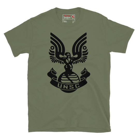 Halo video game UNSC Logo T-Shirt Military Green 