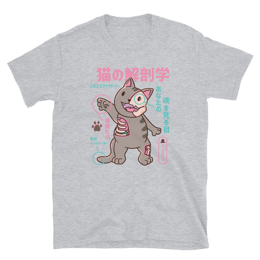 Cat Anatomy t-shirt, t-shirt cat anatomy, cat image tshirt, tshirt cat image, Japanese cat t-shirt, t-shirt Japanese cat, Gift for Vet, Cats
