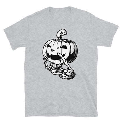 Pumpkin Skeleton hand Halloween Unisex T-Shirt