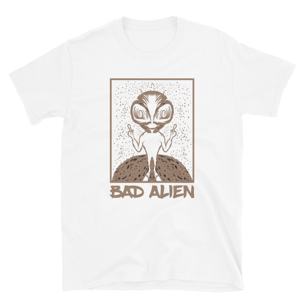Bad Alien T shirt, Alien Tshirt, Nerdy Cool Geeky Tee. Premium Image Sayings t shirt, Gift for him, Anniversary Present.