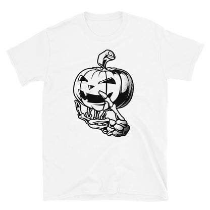 Pumpkin Skeleton hand Halloween Unisex T-Shirt