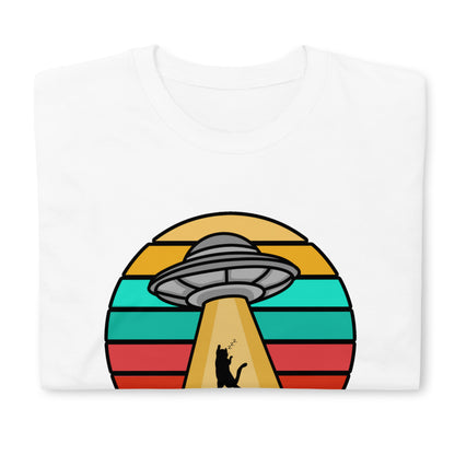 Cat Abduction UFO Unisex T-Shirt