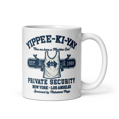 Die Hard style White glossy mug, Mug Die Hard style, Yippee Ki Yay mug, Mug Yippee Kai Yay , John McClane, Hans Gruber, DIE