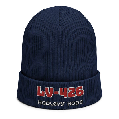 Aliens Inspired Organic ribbed beanie