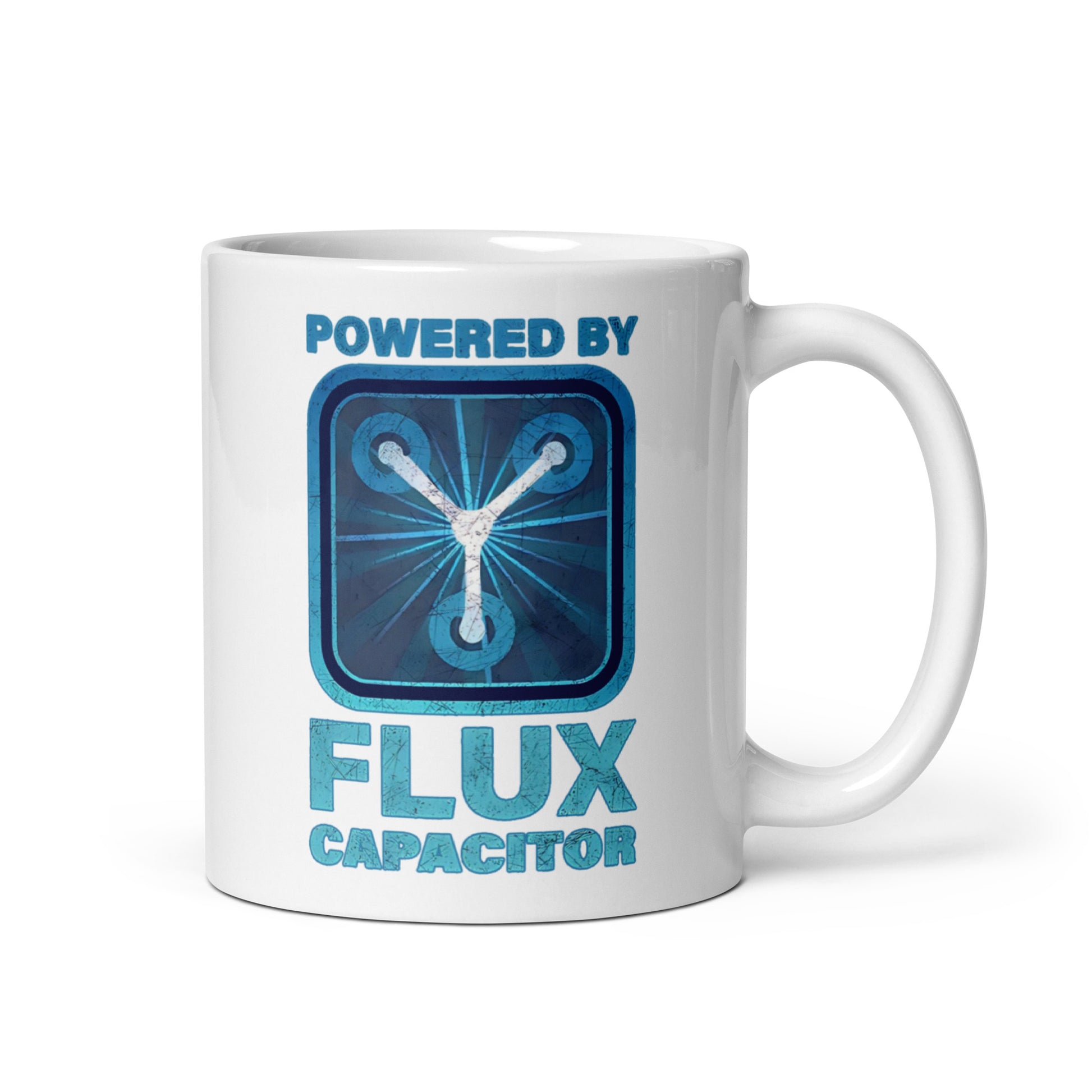 Back to the Future white glossy mug, Back to the Future mug, mug Back to the Future, Flux Capacitor mug, mug Flux Capacitor, - McLaren Tee Hub 
