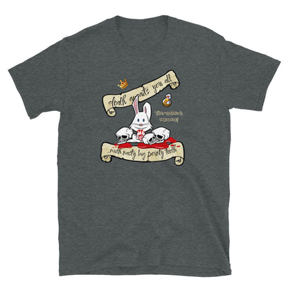 Monty Python and the Holy Grail T-Shirt. Killer Rabbit Dark Heather 