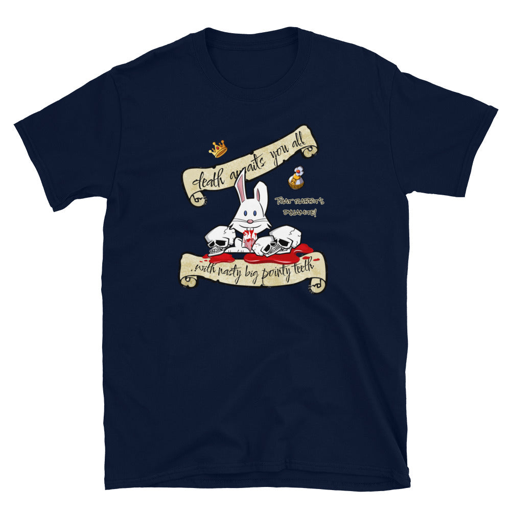 Monty Python and the Holy Grail T-Shirt. Killer Rabbit Navy
