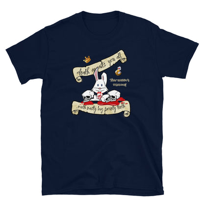 Monty Python and the Holy Grail T-Shirt. Killer Rabbit Navy