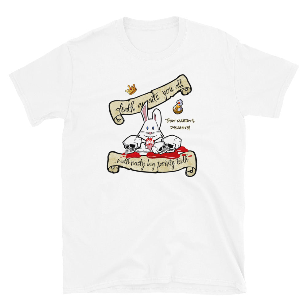 Monty Python and the Holy Grail T-Shirt. Killer Rabbit White