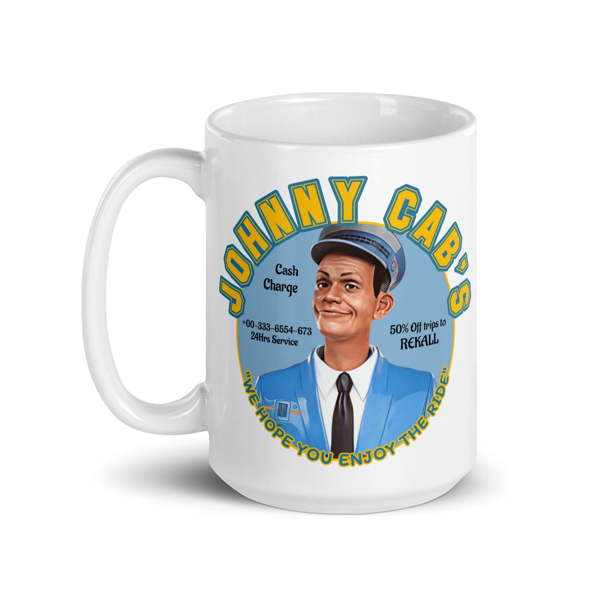 Total Recall Movie, Johnny Cab Coffee Mug