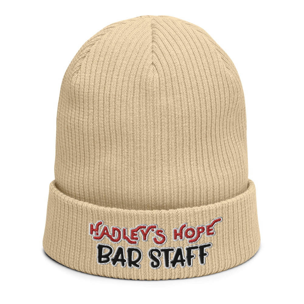 Organic Bar Staff Beanie,Hat, Headgear, wooly hat, Aliens Beanie, Beanie Aliens, - McLaren Tee Hub 