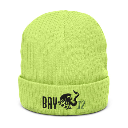 Bay12 Ribbed knit beanie, Aliens style Beanie, Beanie Aliens style, Aliens Fan Beanie, Aliens beanie, Gift Aliens fans, ALIENS, BAY12 - McLaren Tee Hub 