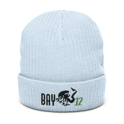 Bay12 Ribbed knit beanie, Aliens style Beanie, Beanie Aliens style, Aliens Fan Beanie, Aliens beanie, Gift Aliens fans, ALIENS, BAY12 - McLaren Tee Hub 