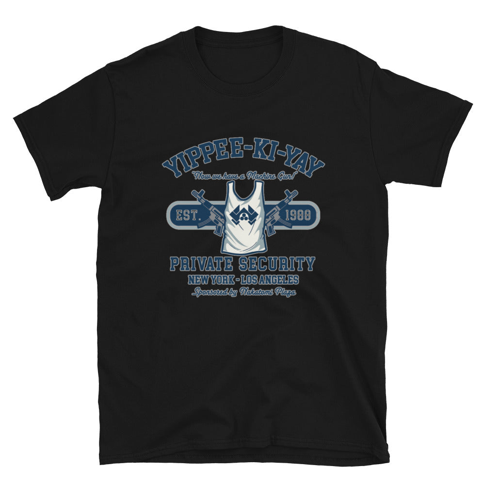 Die Hard Yippee Ki Yay T-Shirt – Alan Rickman Hans Gruber Nakatomi Plaza, Unisex XL, 100% Cotton