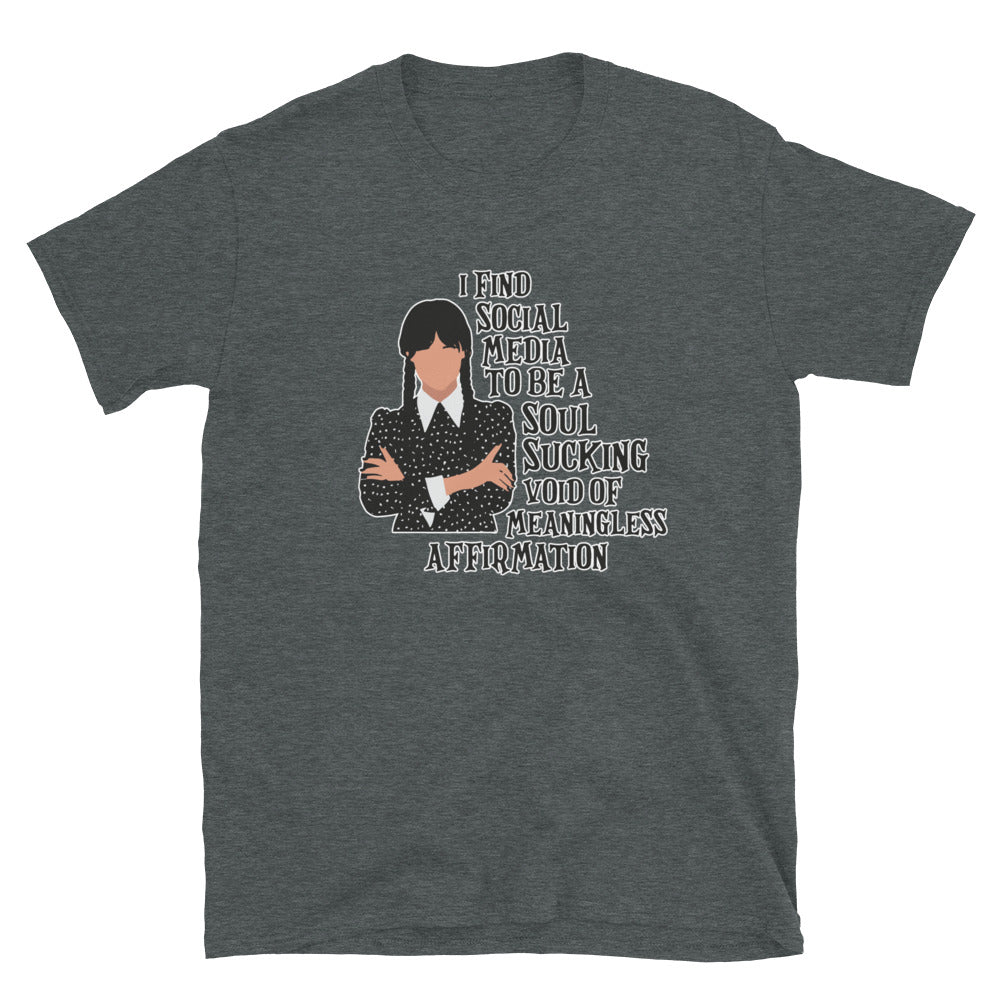 Wednesday Addams Unisex T-Shirt, t-shirt Wednesday Addams, Addams Family T-Shirt, T-Shirt Addams Family, Macabre t-shirts, Spooky shirts - McLaren Tee Hub 