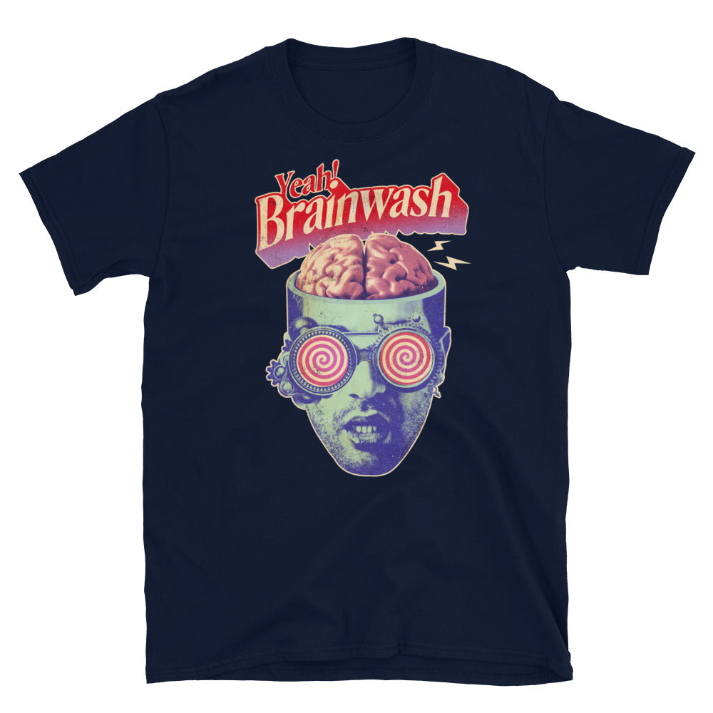 Brainwashed Unisex T-Shirt, Brainwashed t-shirt, Brainwashed tshirt, Retro Brainwashed tshirt, funky t-shirt, t-shirt Brainwashed. - McLaren Tee Hub 