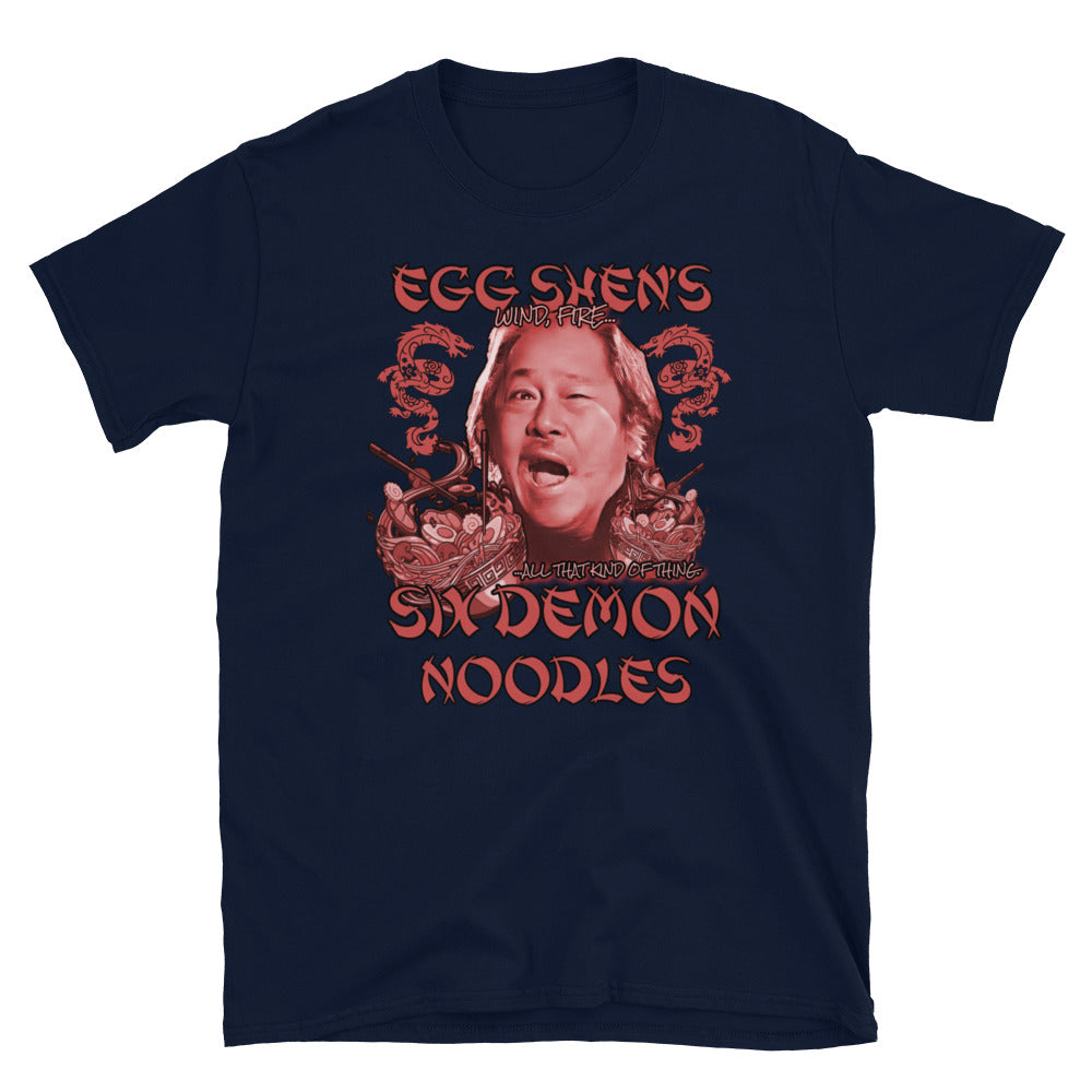 Big Trouble in Little China, Egg Shens Six Demon Noodles Unisex T-Shirt, Six demon bag, Big Trouble in Little China t-shirt, - McLaren Tee Hub 