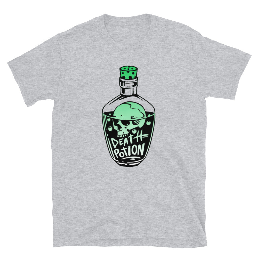 Death potion Unisex T-Shirt, tshirt death potion, magic potion tshirt, tshirt magic potion,Halloween tshirts, Spooky tshirts, - McLaren Tee Hub 