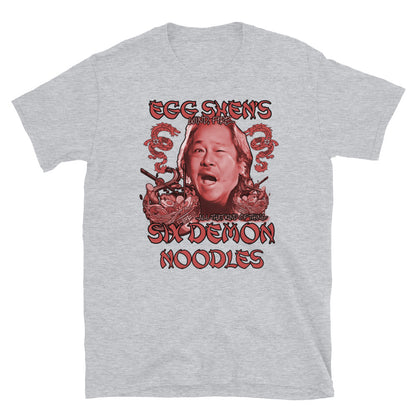 Big Trouble in Little China, Egg Shens Six Demon Noodles Unisex T-Shirt, Six demon bag, Big Trouble in Little China t-shirt, - McLaren Tee Hub 