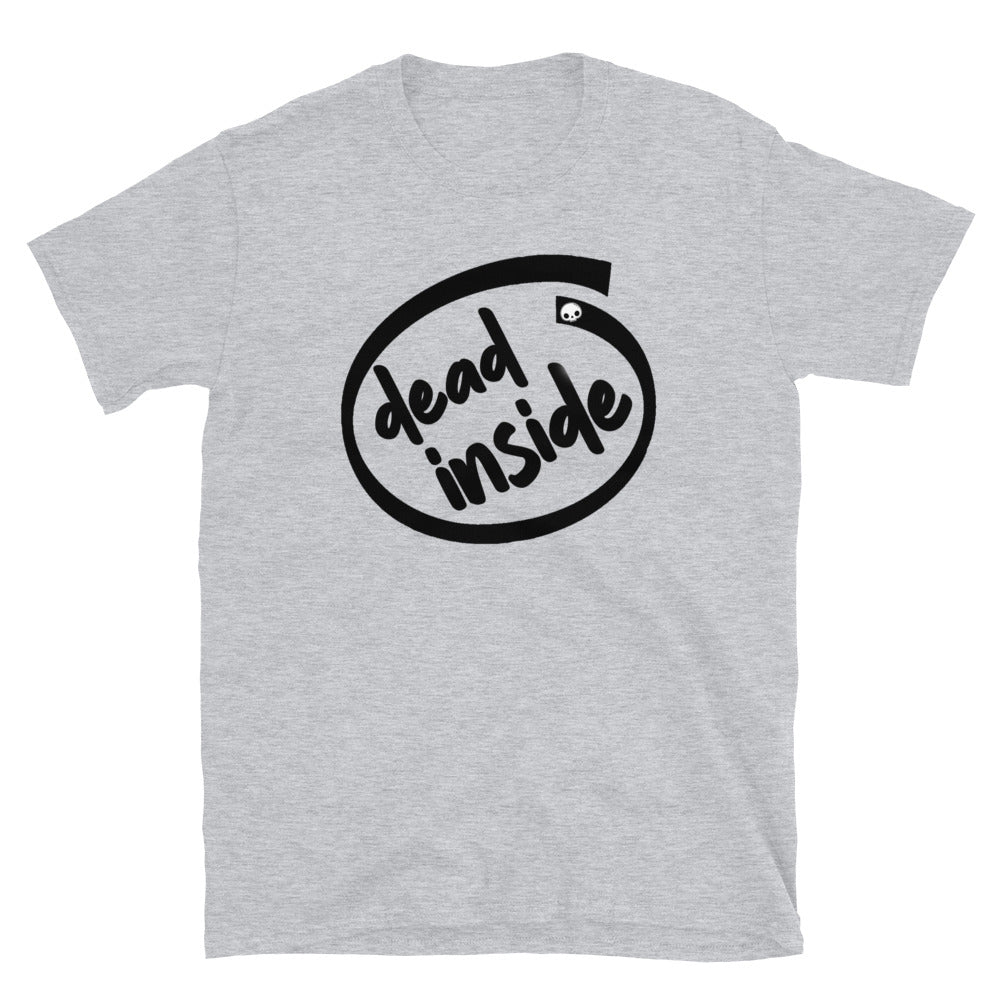 Dead Inside Unisex T-Shirt, Dead Inside Shirt, Dead Inside Tee, Funny logo t-shirt, Funny text t-shirt, Retro logo t-shirt, graphic t-shirt - McLaren Tee Hub 