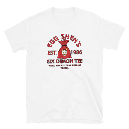 Big Trouble in Little China Unisex T-Shirt, Egg Shen's six demon bag, t-shirt big trouble in Little China, Jack burton trucking, - McLaren Tee Hub 