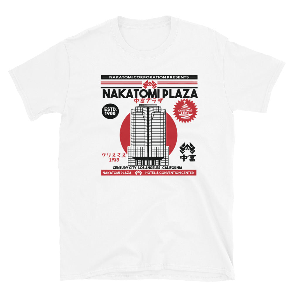 Die Hard movie style Unisex T-Shirt, Nakatomi Plaza t-shirts, t-shirt Die Hard movie, t-shirt Nakatomi Plaza, Hans Gruber, John McClane, - McLaren Tee Hub 