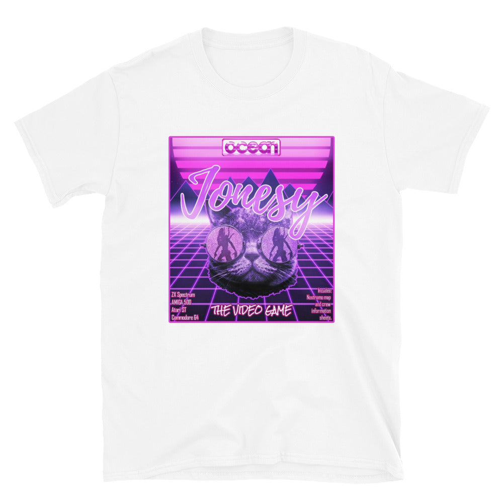 Jonesy Retro 80s Alien move style t-shirt. - McLaren Tee Hub 