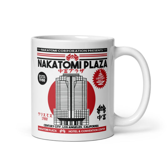 Die Hard style White glossy mug, Mug Die Hard style, Nakatomi Plaza mug, Mug Nakatomi Plaza, John McClane, Hans Gruber, DIE HARD, - McLaren Tee Hub 