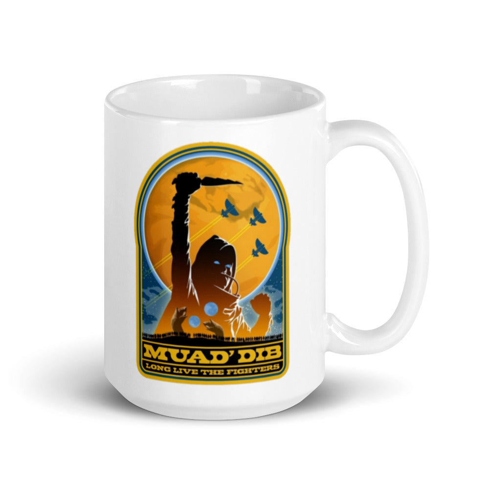 Dune mug, Dune movie style mug, Coffee mug dune, tea mug dune, Sci-fi mugs, long live the Fighters mug, mugs for hot drinks, - McLaren Tee Hub 